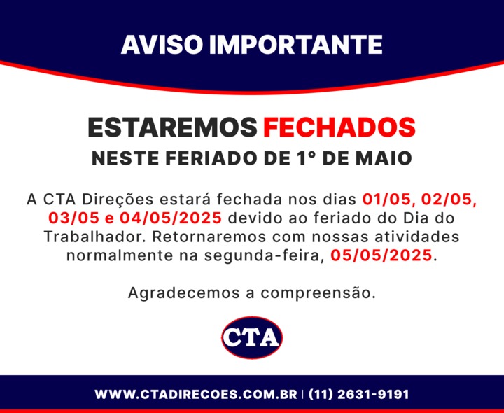 Aviso Feriado